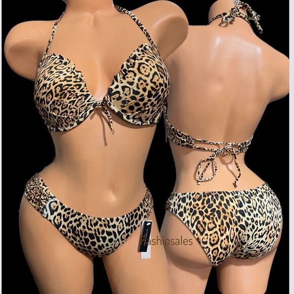 Victorias Secret Swim Push up Padded underwire Bikini top & Cheeky Bottom set - Picture 14 of 14